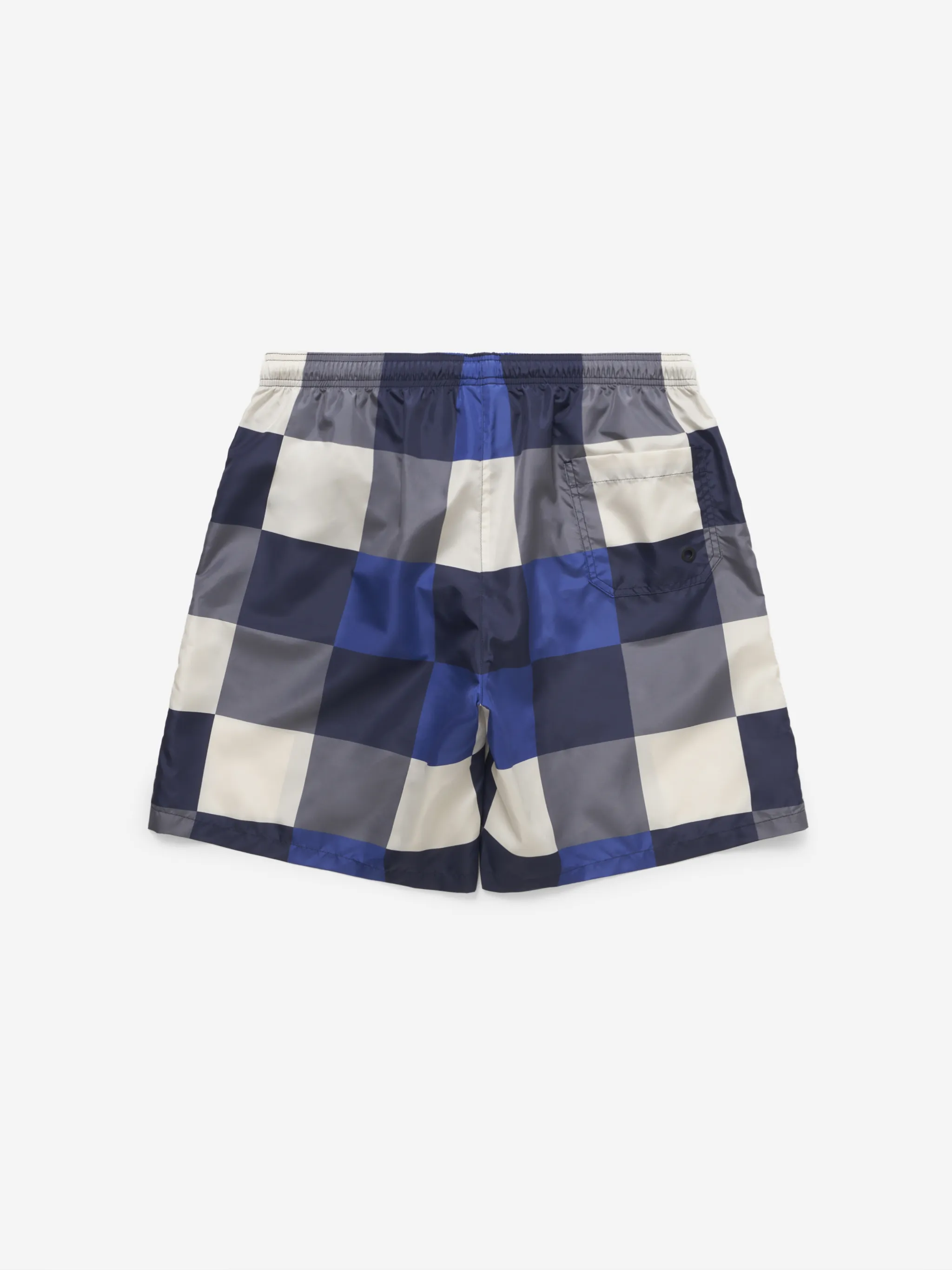 Multicolour checkerboard board shorts from Marcelo Burlon County of Milan featuring elasticated drawstring waistband, two side slit pockets, tonal stitching and rear pouch pocket. Be mindful to try on swimwear over your own garments..