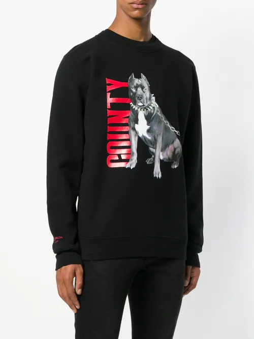 marcelo burlon dog sweatshirt