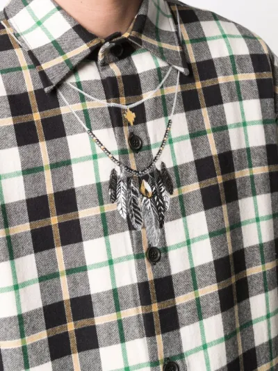 Feather checked shirt | Marcelo Burlon 