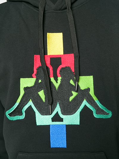 Marcelo Burlon County Of Milan Felpa Con Logo Kappa Ricamato