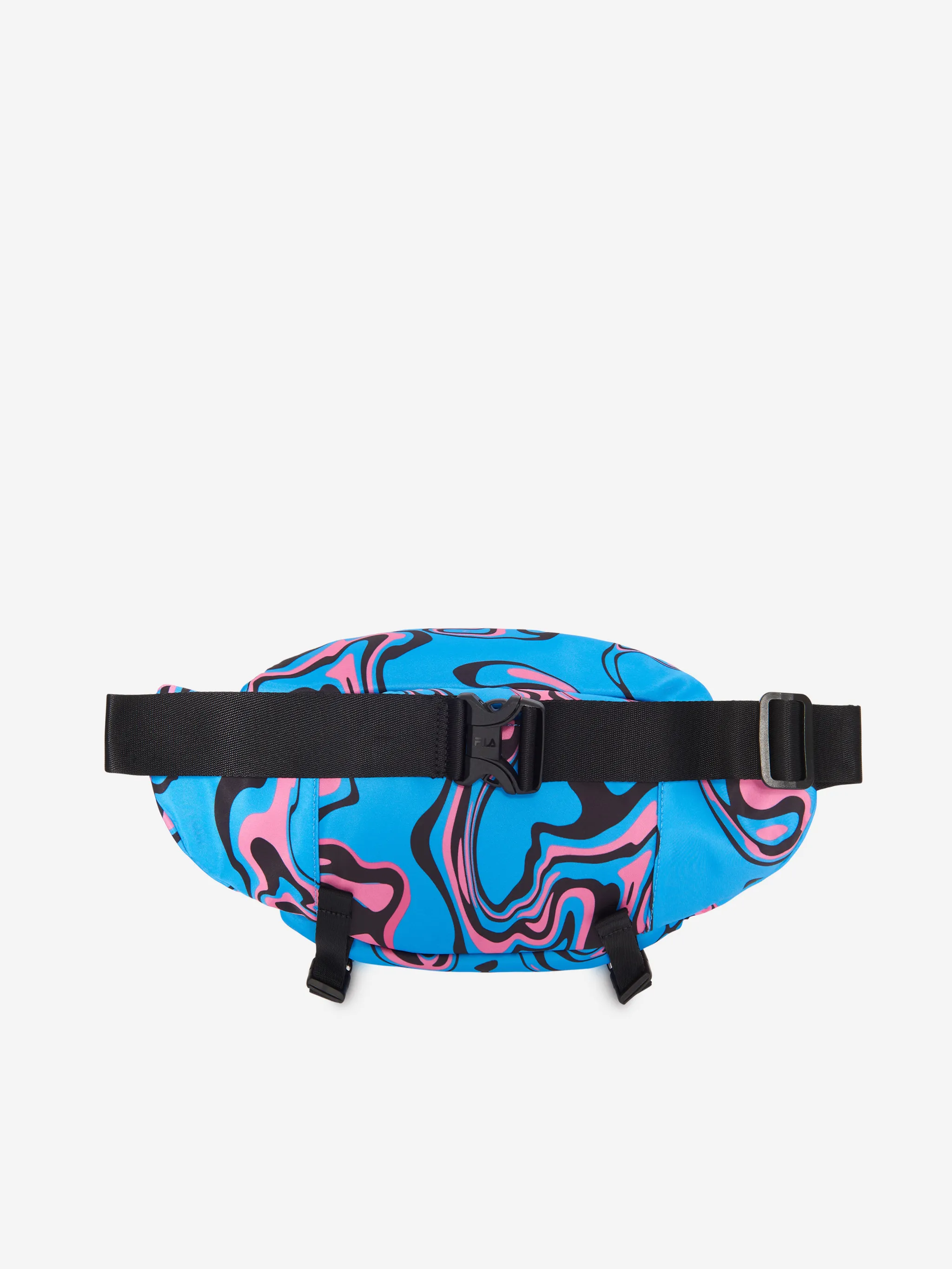 Blue x FILA psychedelic shoulder bag from Marcelo Burlon County of Milan featuring logo patch at the tongue, all-over graphic print, top zip fastening, front zip-fastening pocket, rear zip-fastening pocket and adjustable shoulder strap.