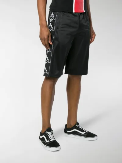 Marcelo Burlon County of Milan Kappa print shorts black | MODES