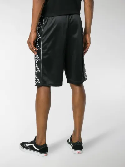 Marcelo Burlon County of Milan Kappa print shorts black | MODES
