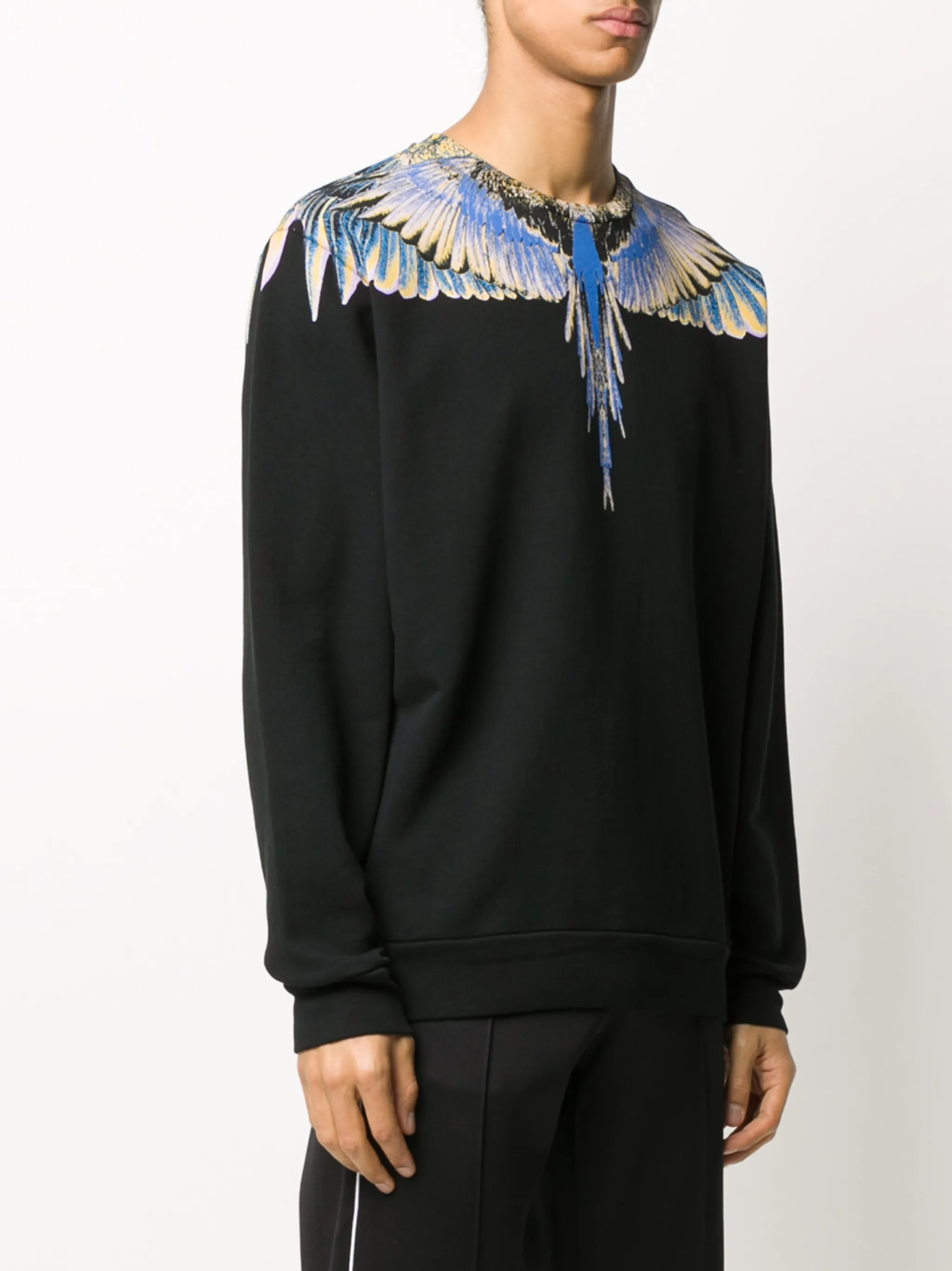 Marcelo Burlon County Of Milan Icon Wings long-sleeve Sweatshirt | Black |  FARFETCH