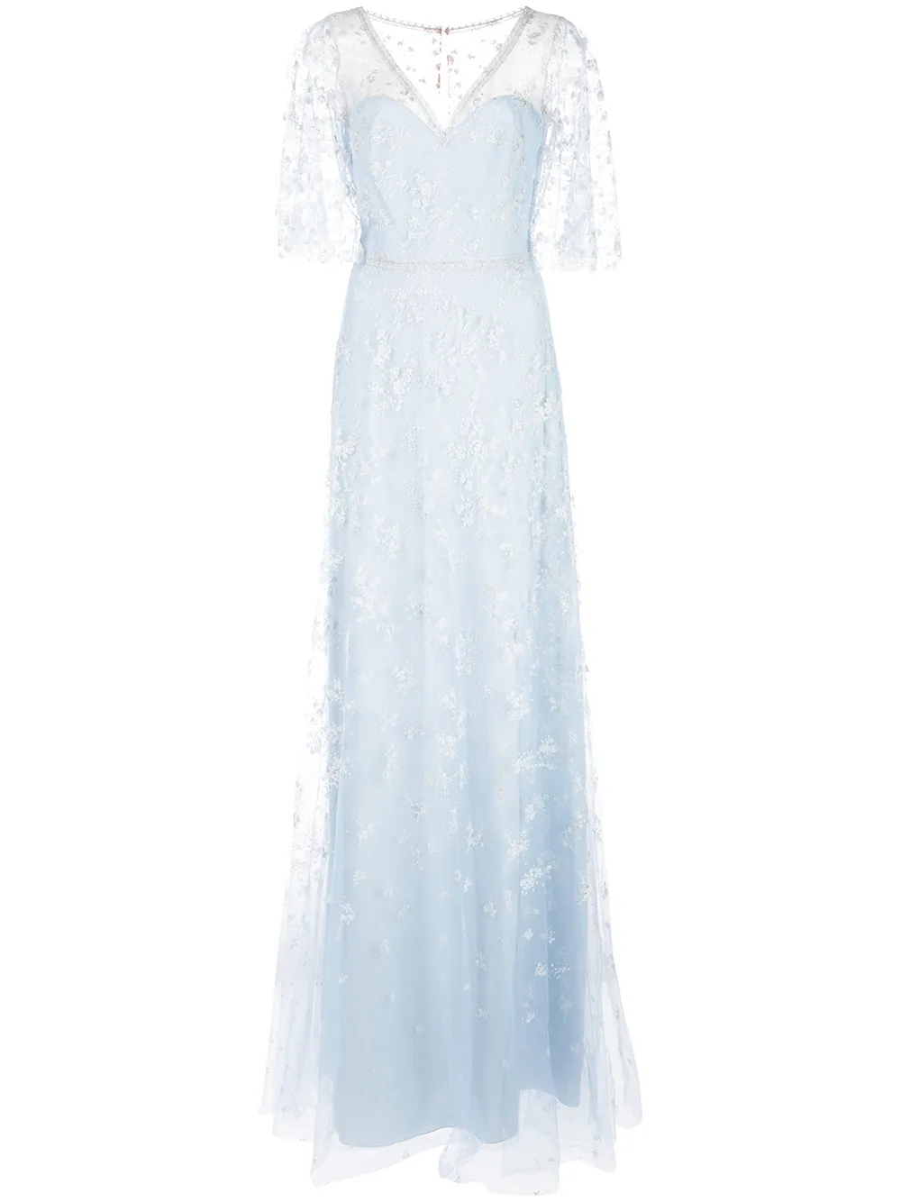 Marchesa notte embellished tulle gown best sale