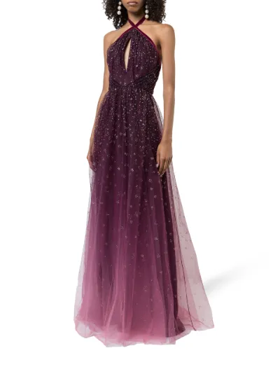 marchesa notte glitter tulle gown