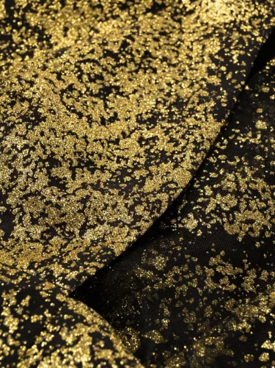 marchesa notte gold artwork sequin gown
