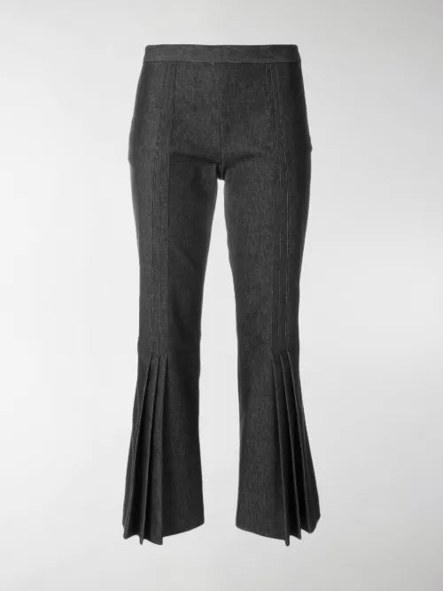 Marco De Vincenzo - Jeans crop plissettati