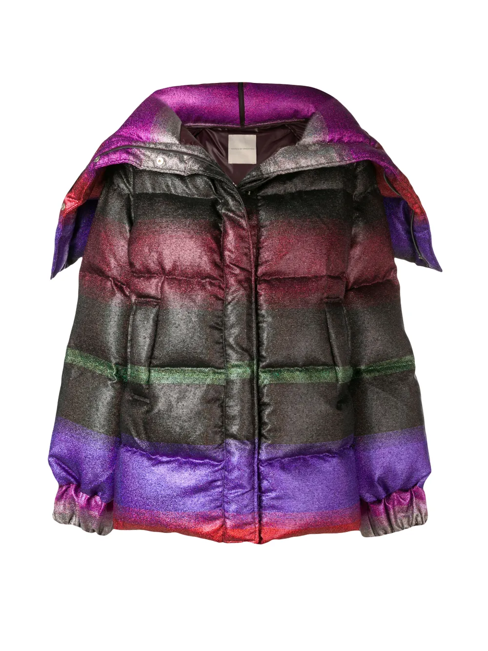 multicoloured short padded coat | Marco De Vincenzo | Eraldo.com