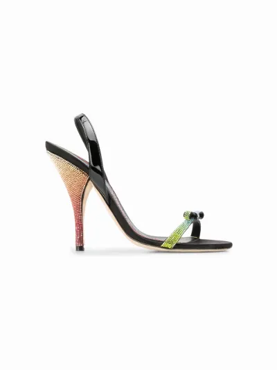 rainbow bow sandals