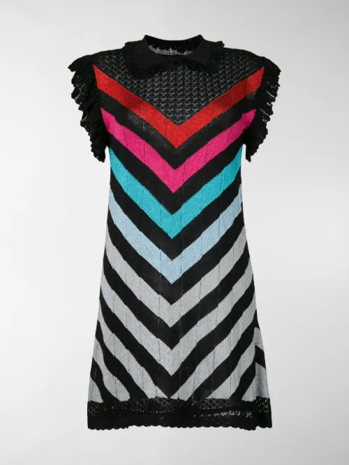 Marco De Vincenzo - striped lurex dress
