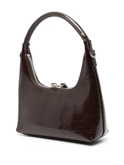 Marge Sherwood mini Hobo cracked-leather shoulder bag