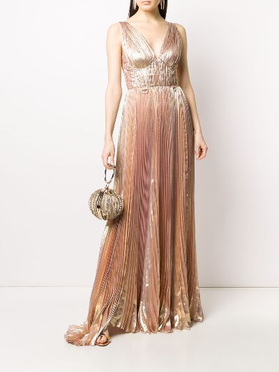 maria lucia hohan gold dress