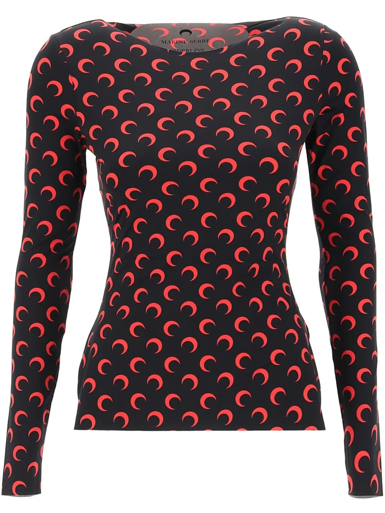 Marine Serre Crescent Moon-print jersey 