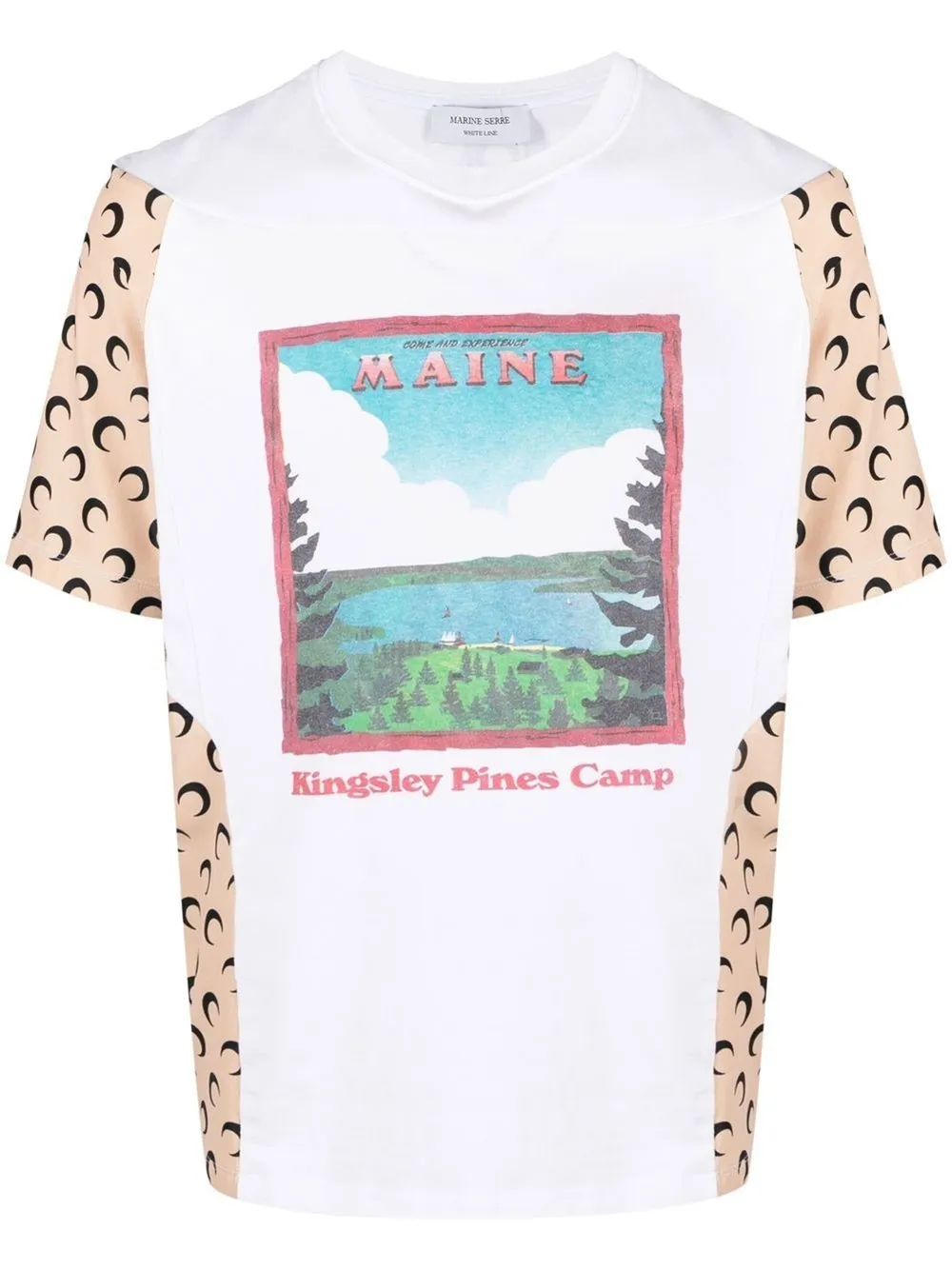 crescent moon print T-shirt | Marine 
