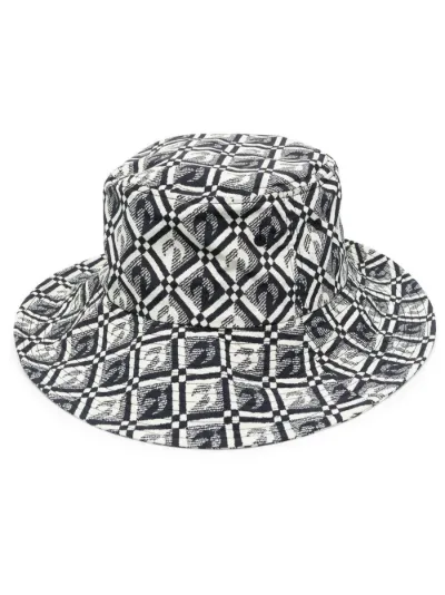 logo-jacquard bucket hat | Marine Serre | Eraldo.com