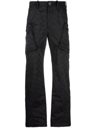 Moiré straight-leg trousers, Marine Serre