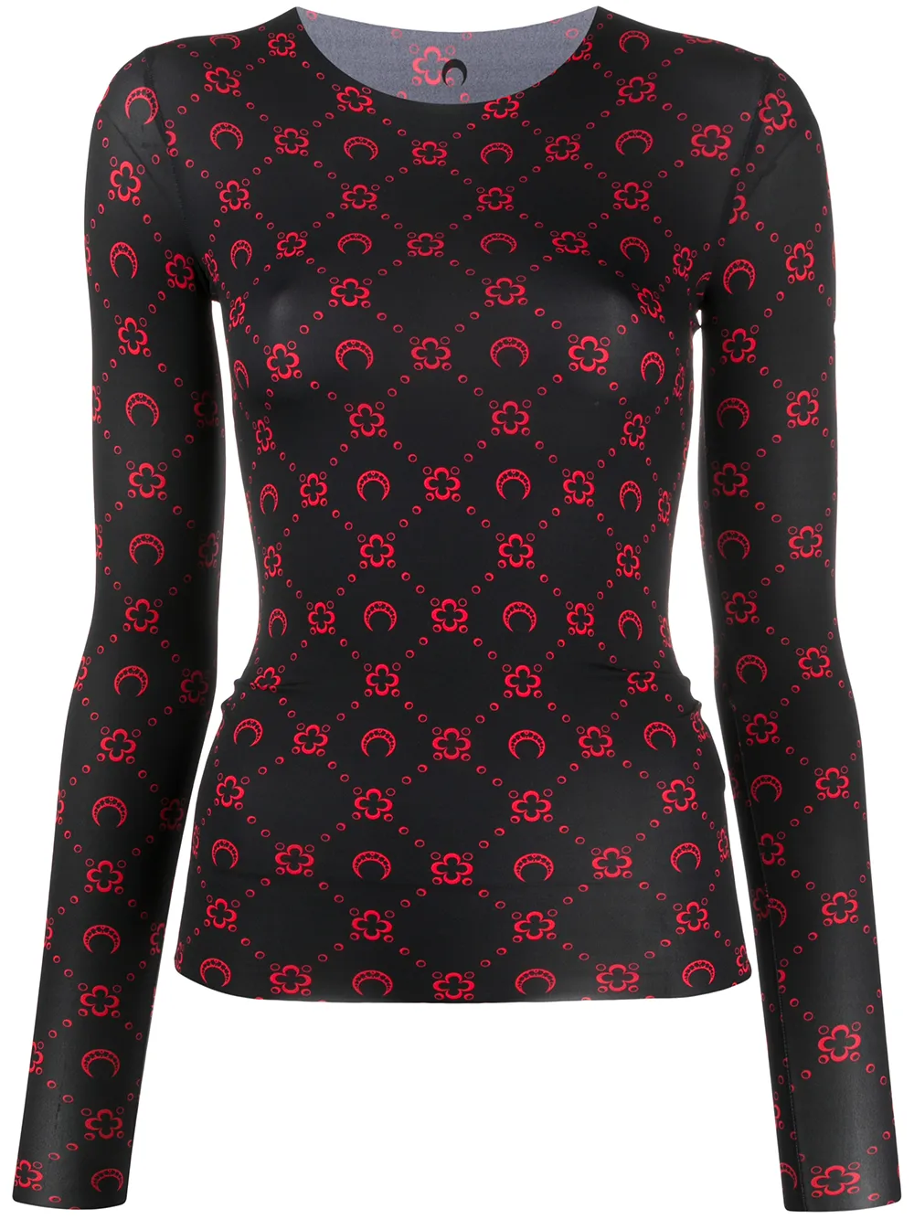 sheer printed top