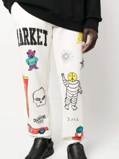 Graphic best sale print sweatpants