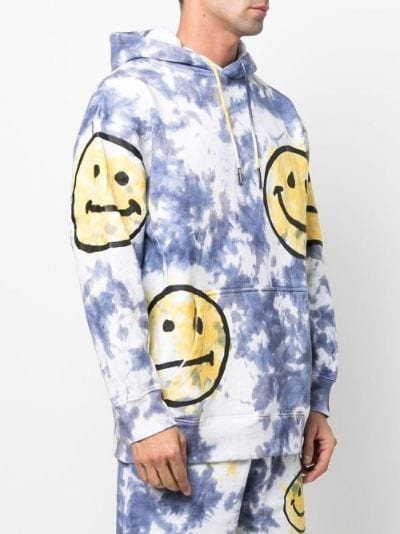 Tie dye smiley discount hoodie