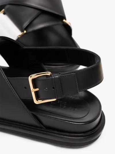 marni black fussbett sandals