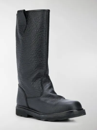 chunky calf boots