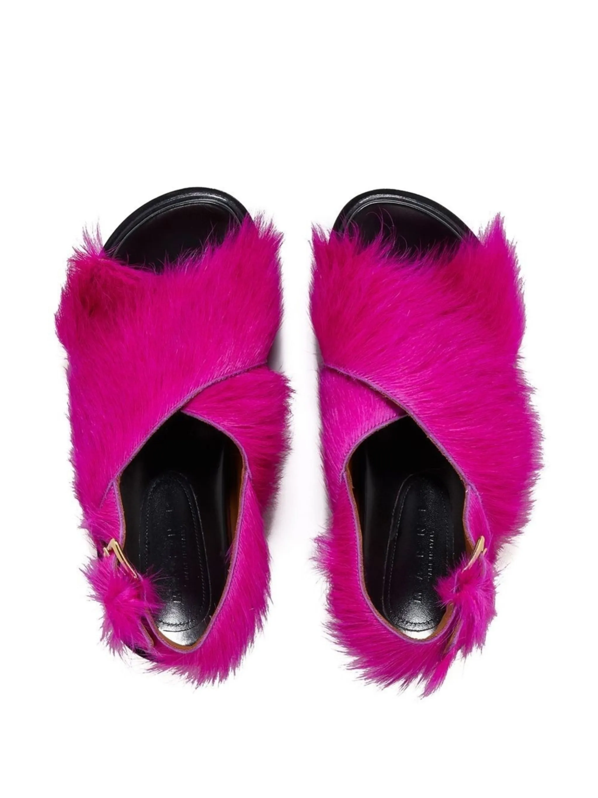 Marni Fussbett faux-fur sandals | Eraldo.com UK