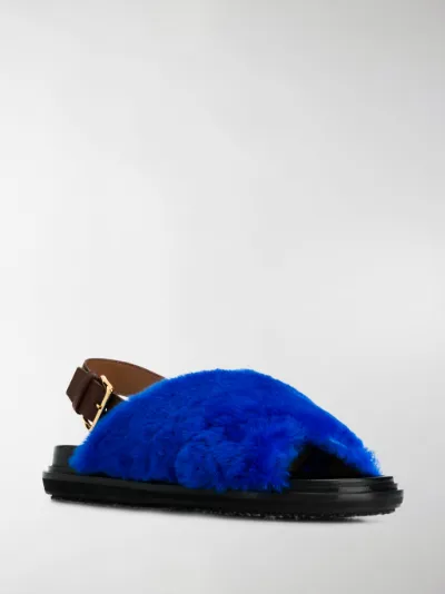 marni shearling sandals