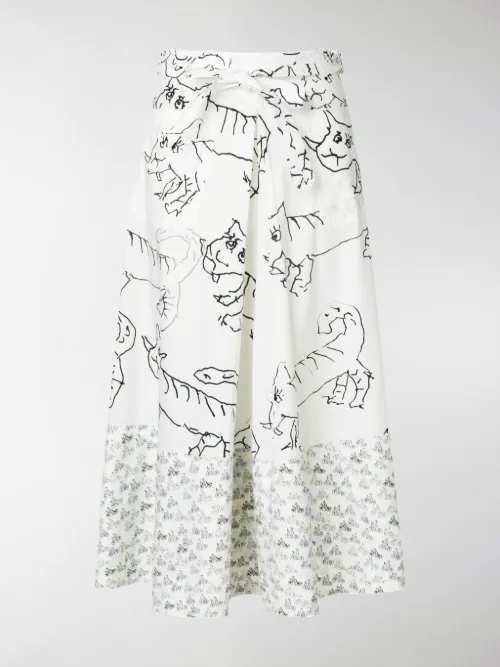 Marni - Gonna con stampa all-over