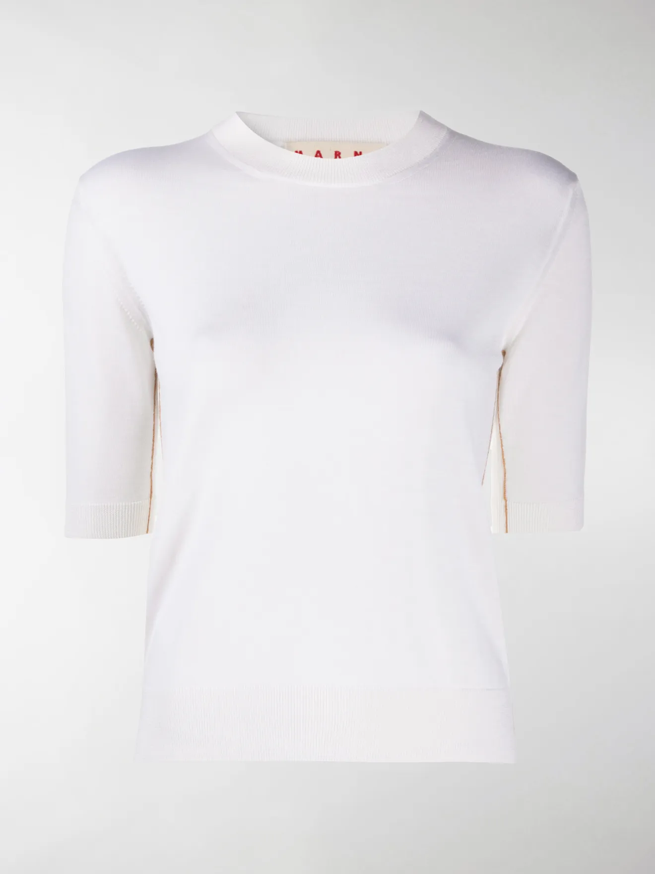 half black half white jumper