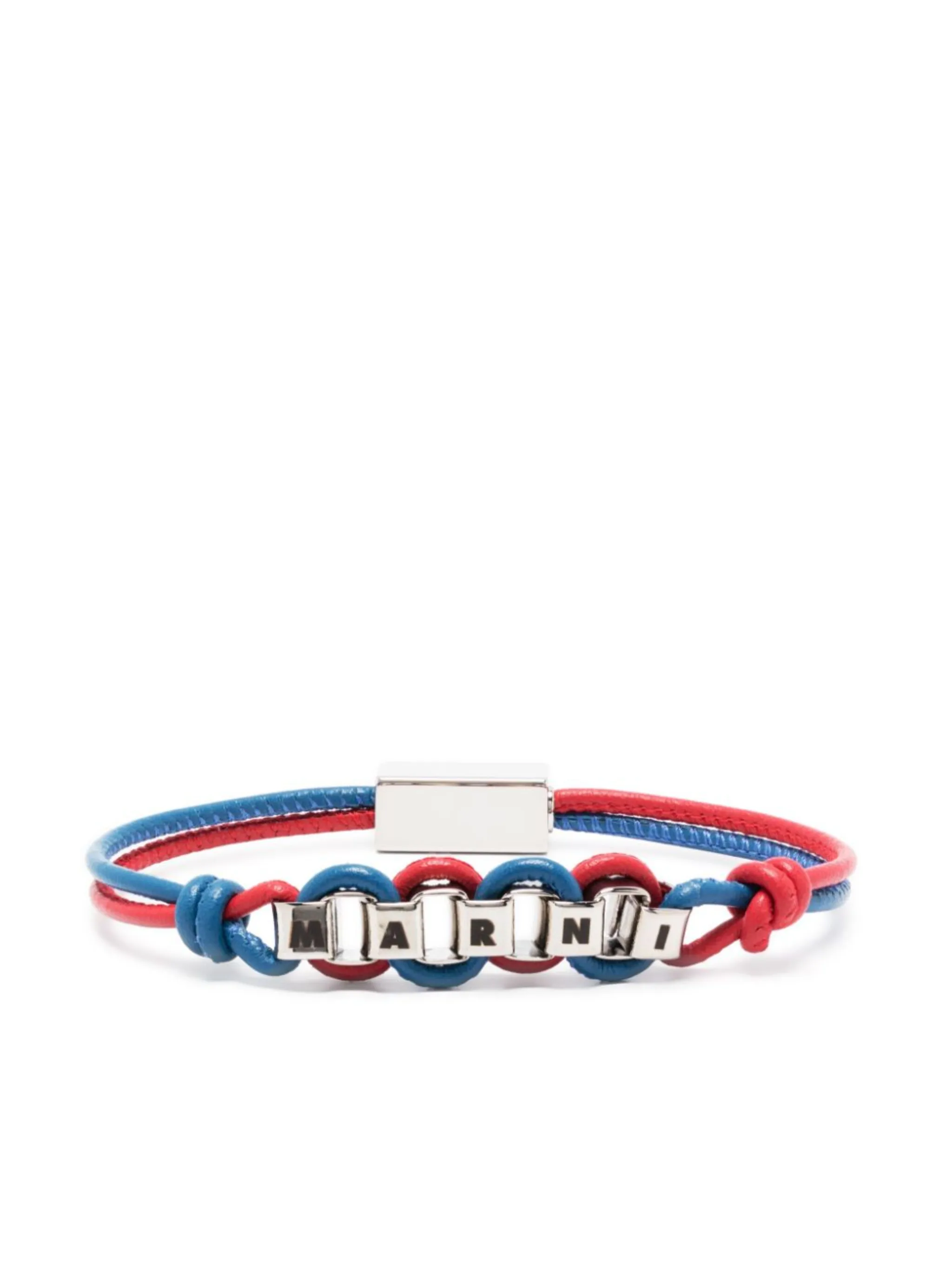 Mixed link chain bracelet with jewelled rings | Marni