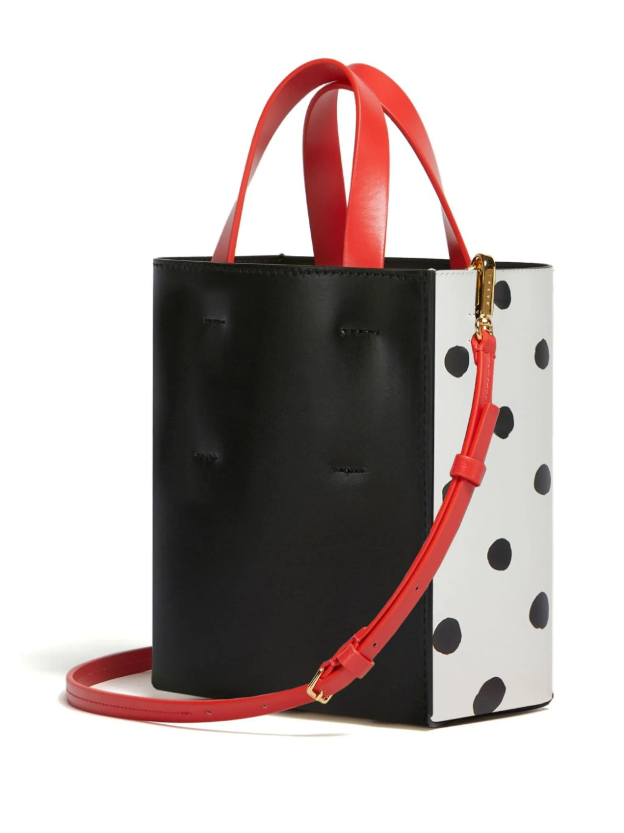 ブルー&ホワイト レザー MUSEOミニバッグ | Marni