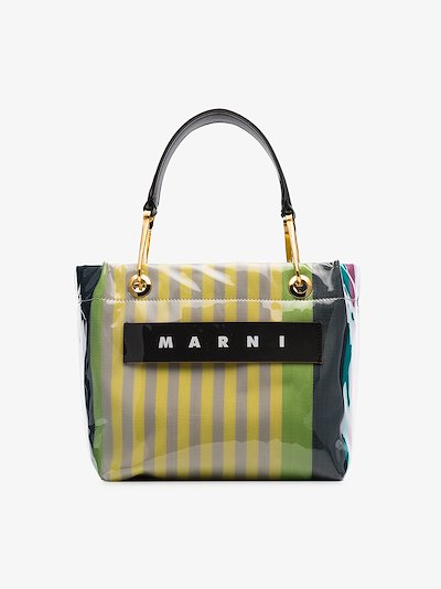 marni striped tote