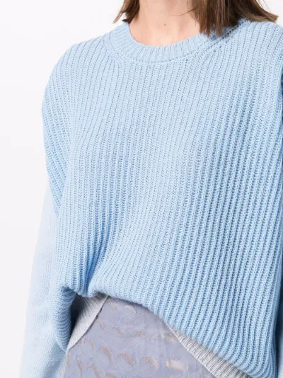 ribbed knitted jumper