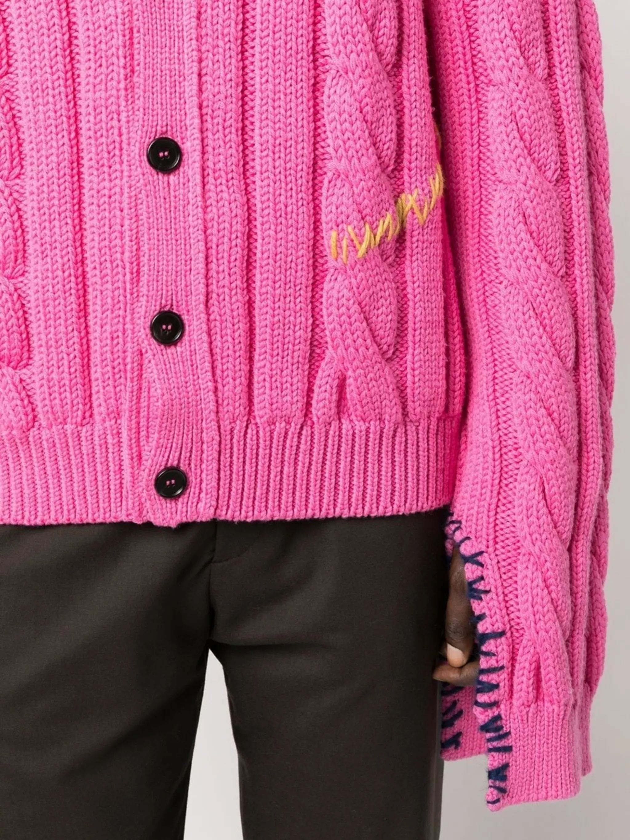Marni stitch-detail cable-knit cardigan | Eraldo.com MH