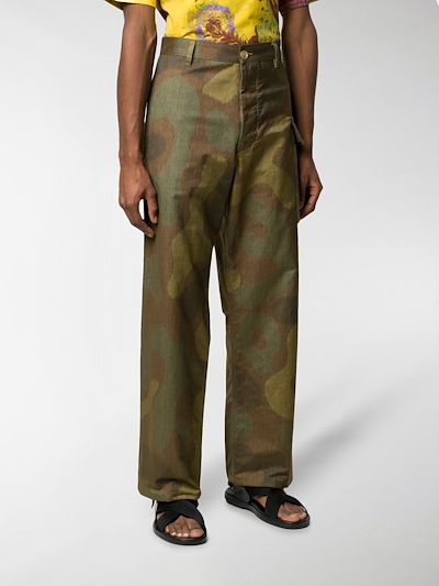 straight leg cargo trousers