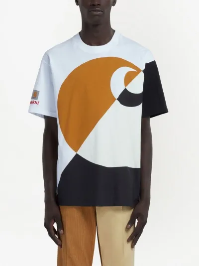 Marni x Carhartt WIP geometric wave-print short-sleeve T-shirt | Eraldo.com  FR