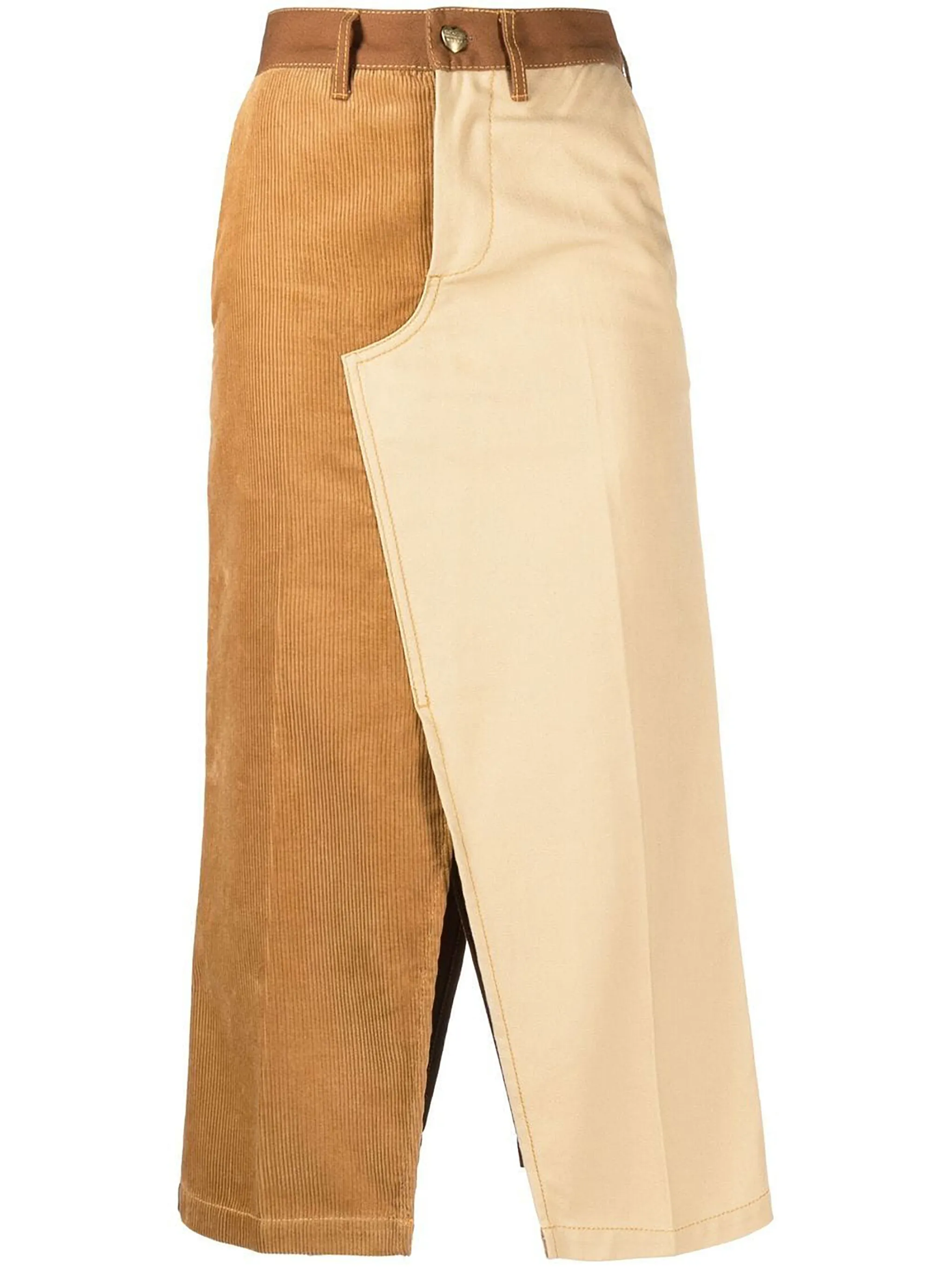 【送料&関税込】Marni Beige Cotton Skirt Marni x Carhartt WIP two-tone cotton skirt | Eraldo.com FR