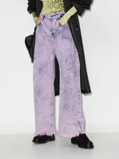 purple acid wash jeans