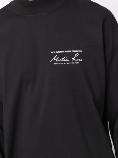 logo-print cotton T-shirt | Martine 