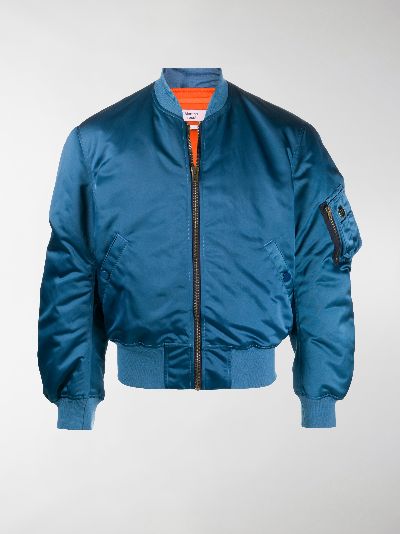 satin padded bomber jacket