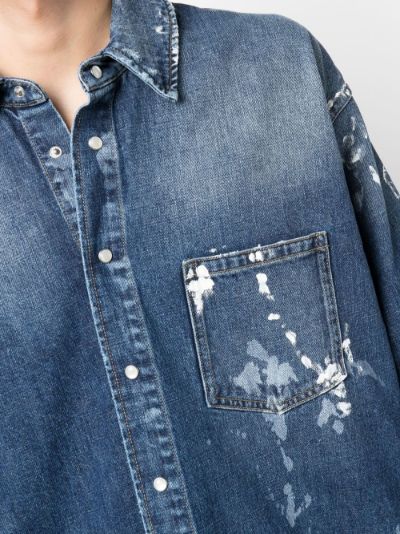 painter-wash denim shirt | Martine Rose | Eraldo.com FR