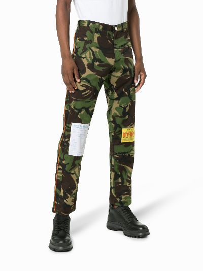 Green hot sale camouflage trousers