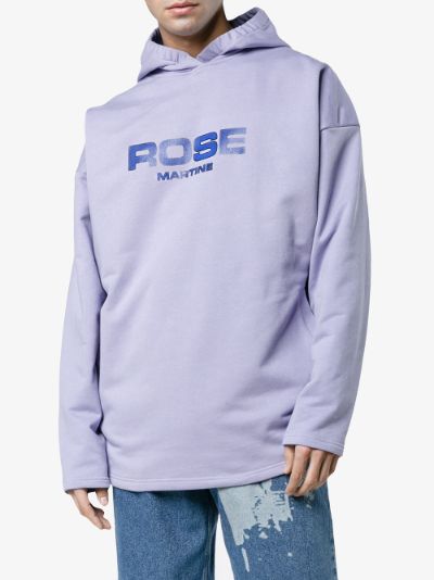 martine rose hoodie purple