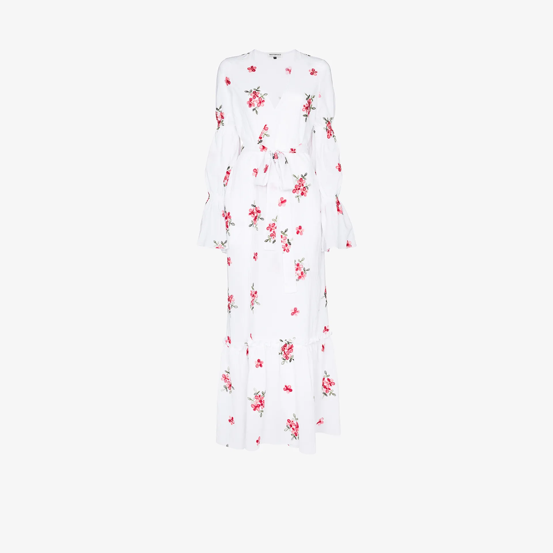 cotton wrap maxi dress
