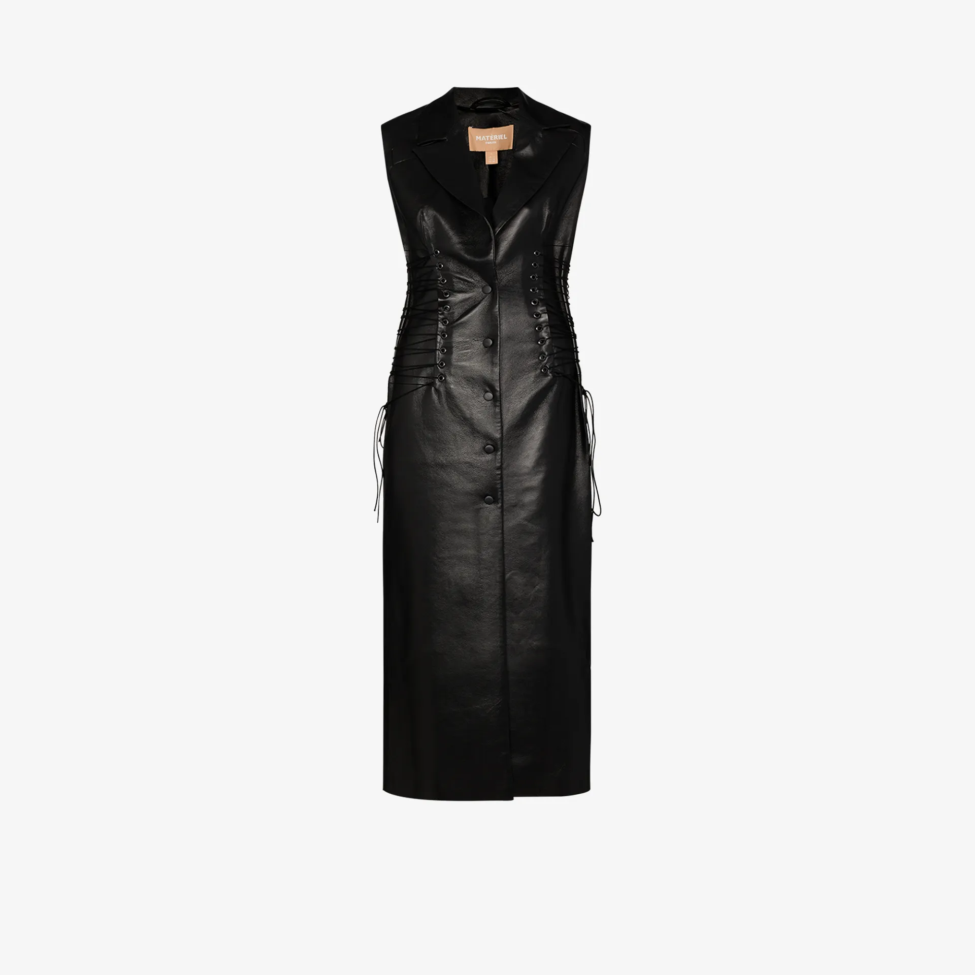 leather corset dress