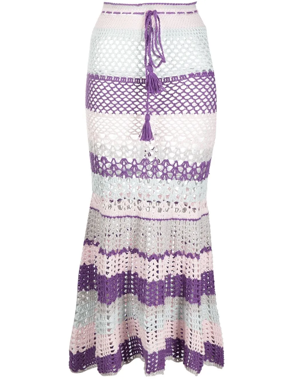 tie dye crochet skirt