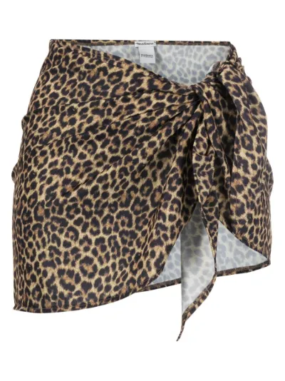 Leopard cover up outlet skirt