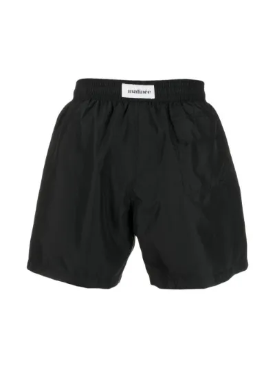 logo-patch drawstring swim shorts 