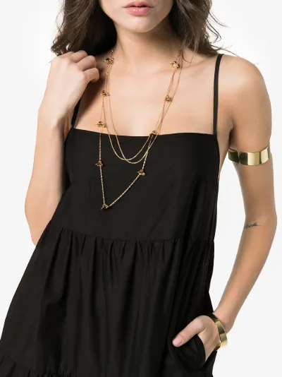 matteau tiered sundress black